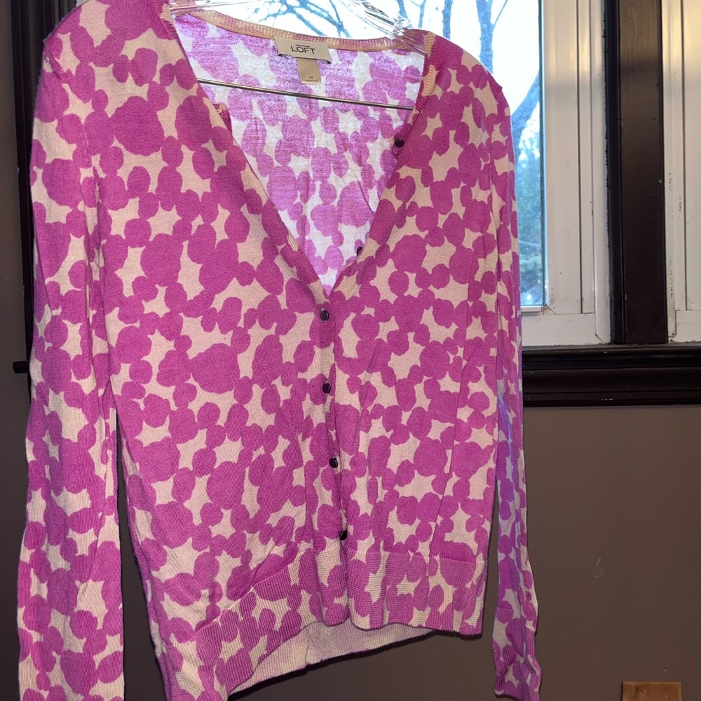 loft button up sweater